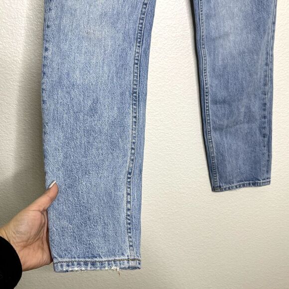 Denim Forum Jeans 23x30L 90s Boyfriend High Loose Light Wash Aritzia Button Fly - Picture 8 of 13